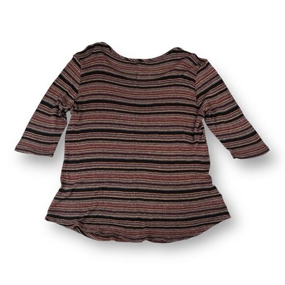 Nation LTD Lightweight 3/4 Length Sleeve Top One Size - Picture 3 of 5